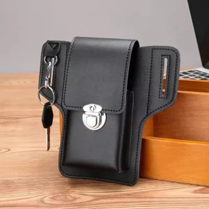multifonctionnel vintage en cuir pour homm