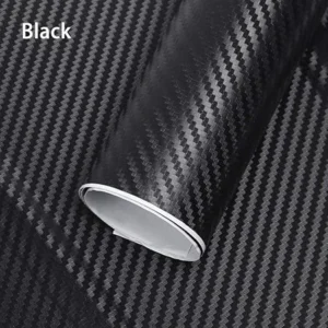 Film vinyle d'emballage en Fiber de carbone brillant, feuille de PVC étanche pour moto automobile
