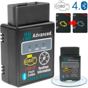 Outil de diagnostic automatique de voiture, lecteur de code OBD2, Bluetooth V1.5, pour Android et iOS