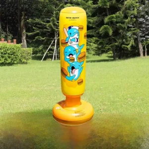 Colonne de boxe gonflable pour entraînement fitness, sac de sable anti-défaut, équipement sportif et de loisirs pour adultes et enfants